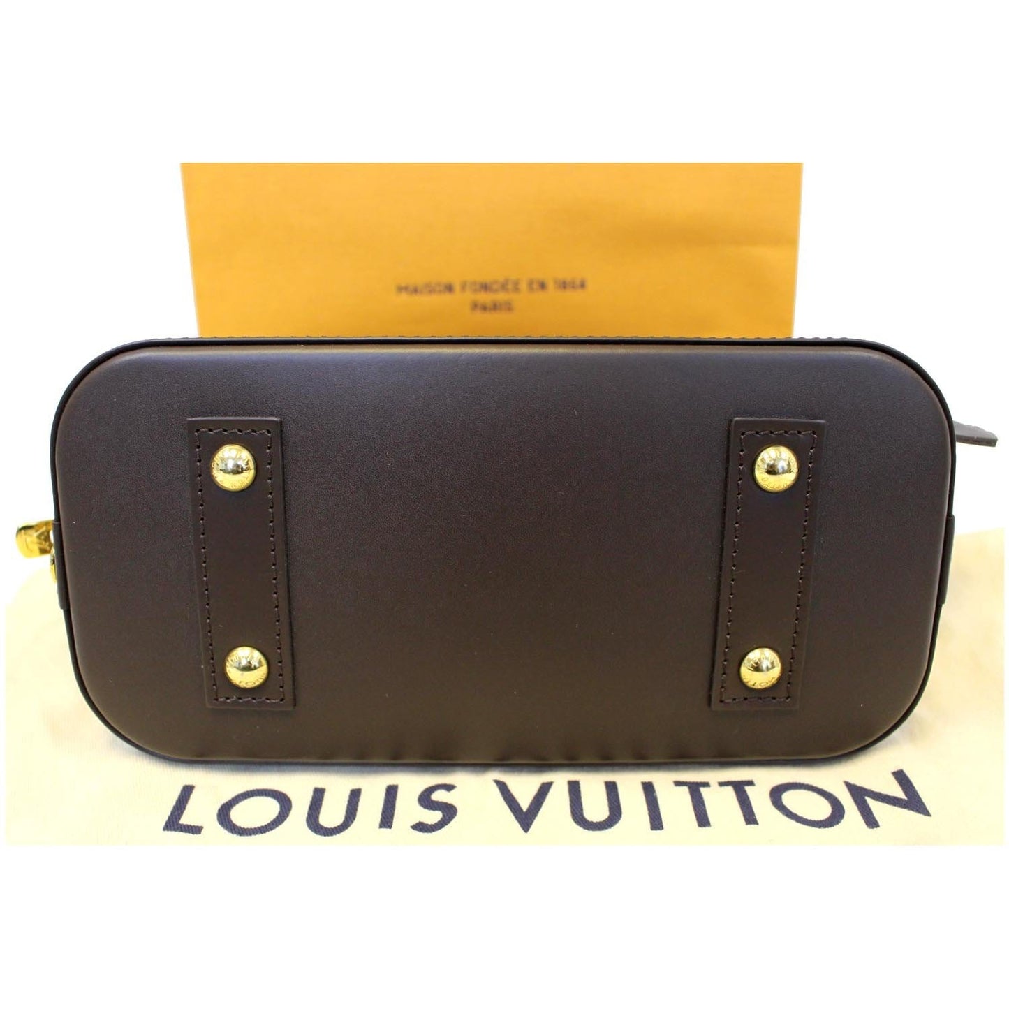 LOUIS VUITTON Alma BB Damier Ebene Satchel Crossbody Bag