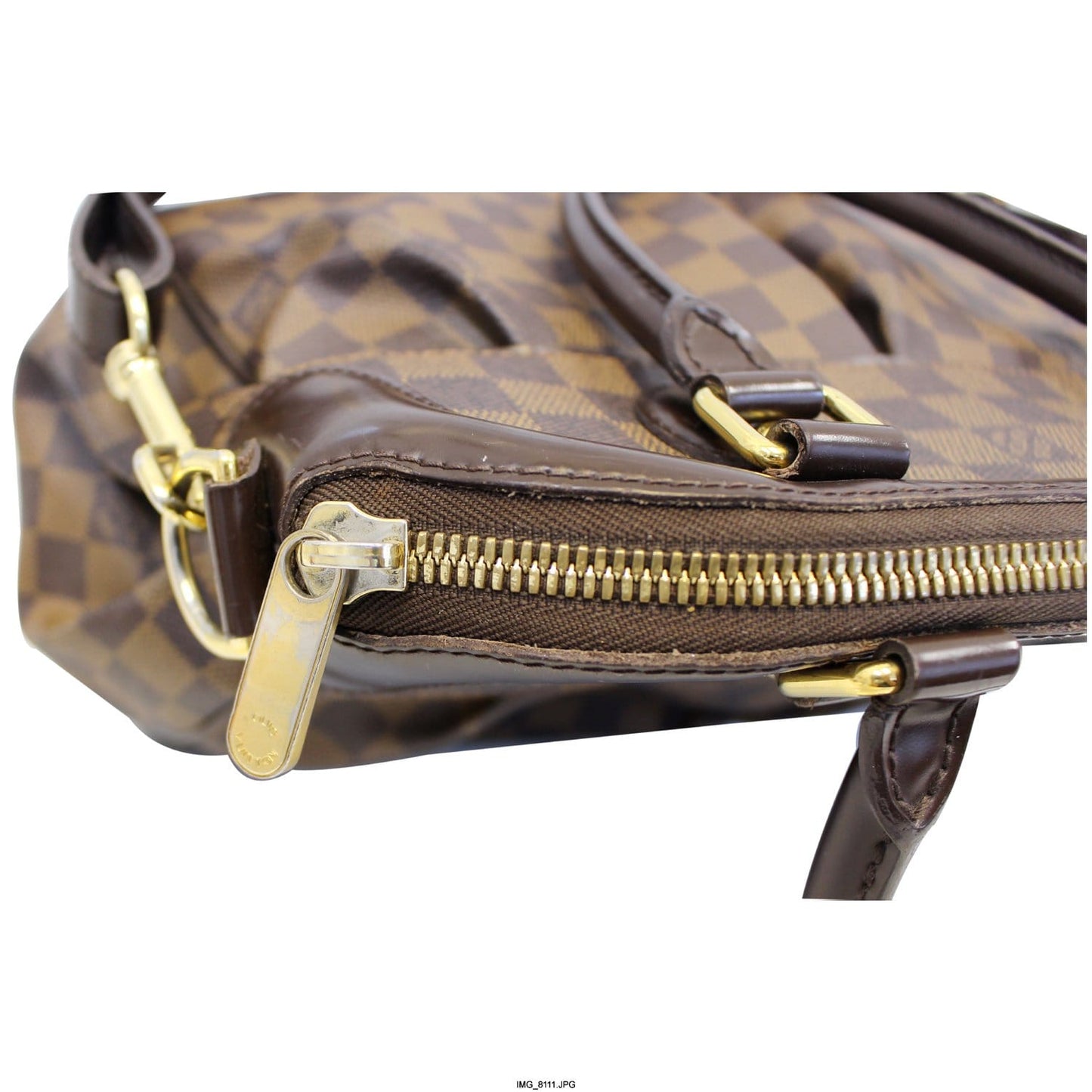 LOUIS VUITTON Trevi PM Damier Ebene Brown Shoulder Bag