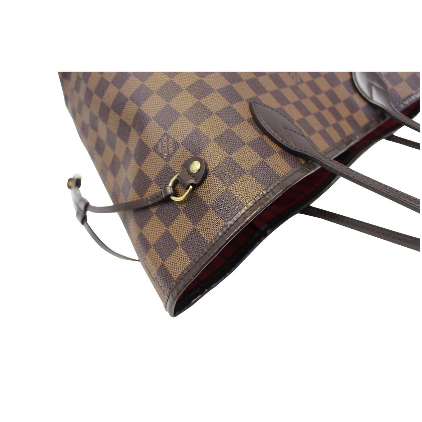 LOUIS VUITTON Neverfull MM Damier Ebene Tote Shoulder Bag