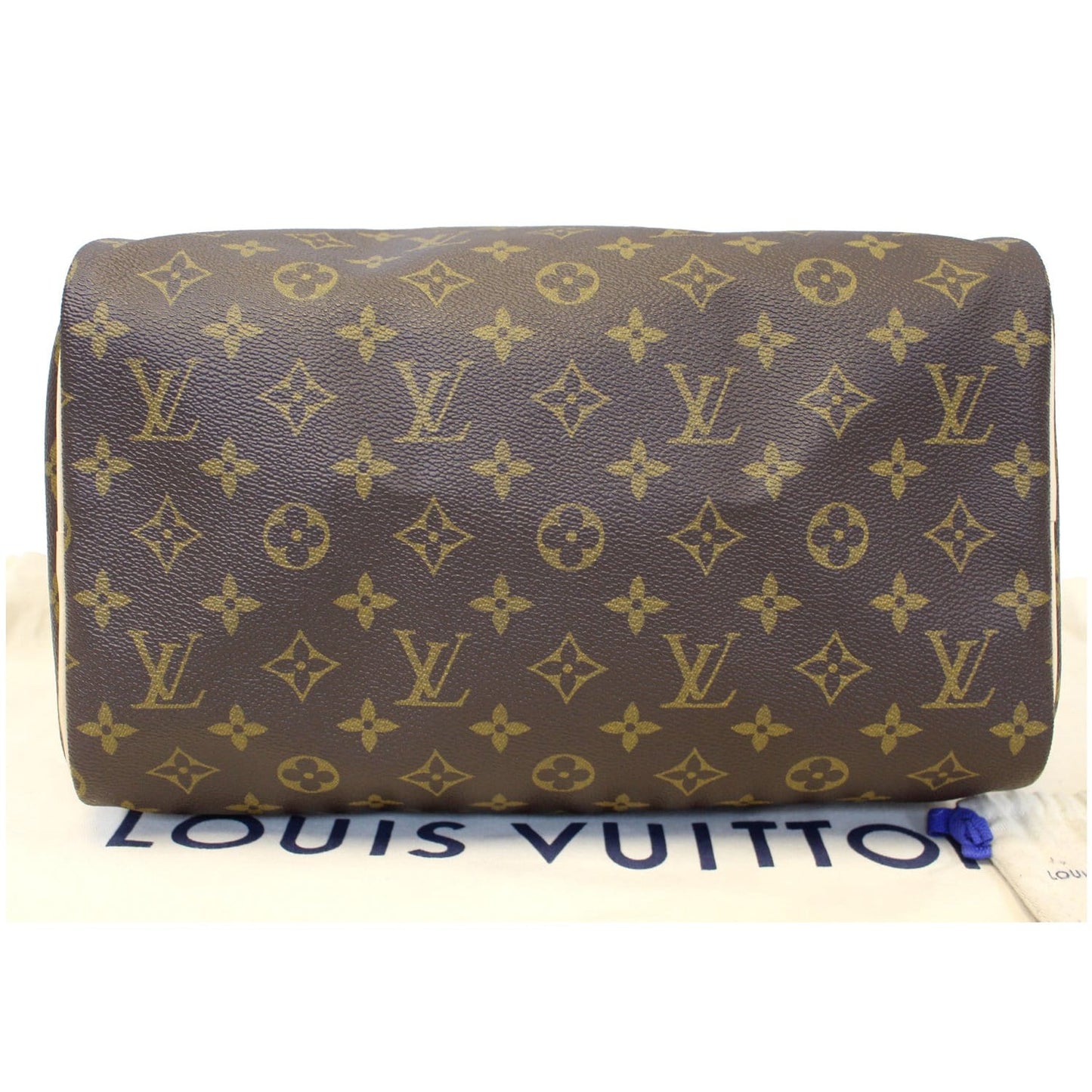 LOUIS VUITTON Speedy 30 Monogram Canvas Satchel Handbag Brown