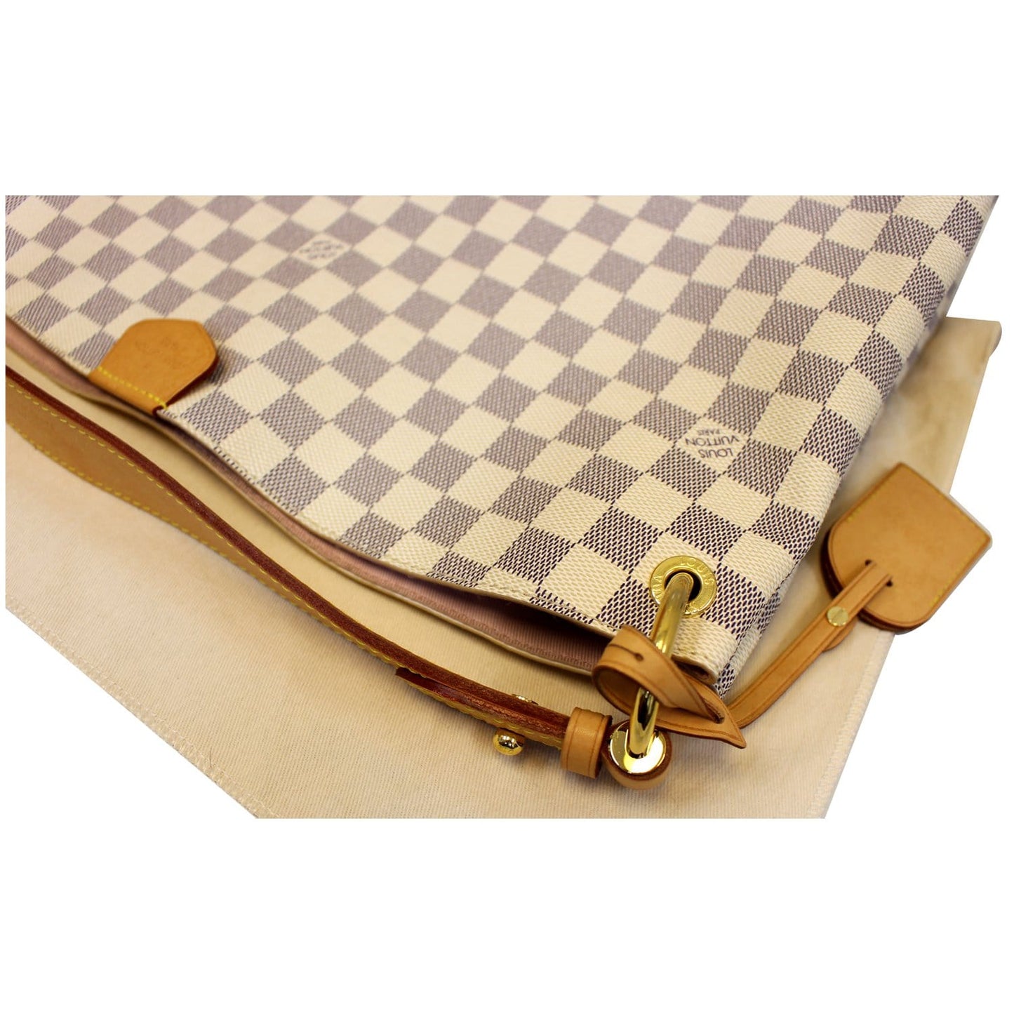 LOUIS VUITTON Graceful MM Damier Azur Shoulder Bag