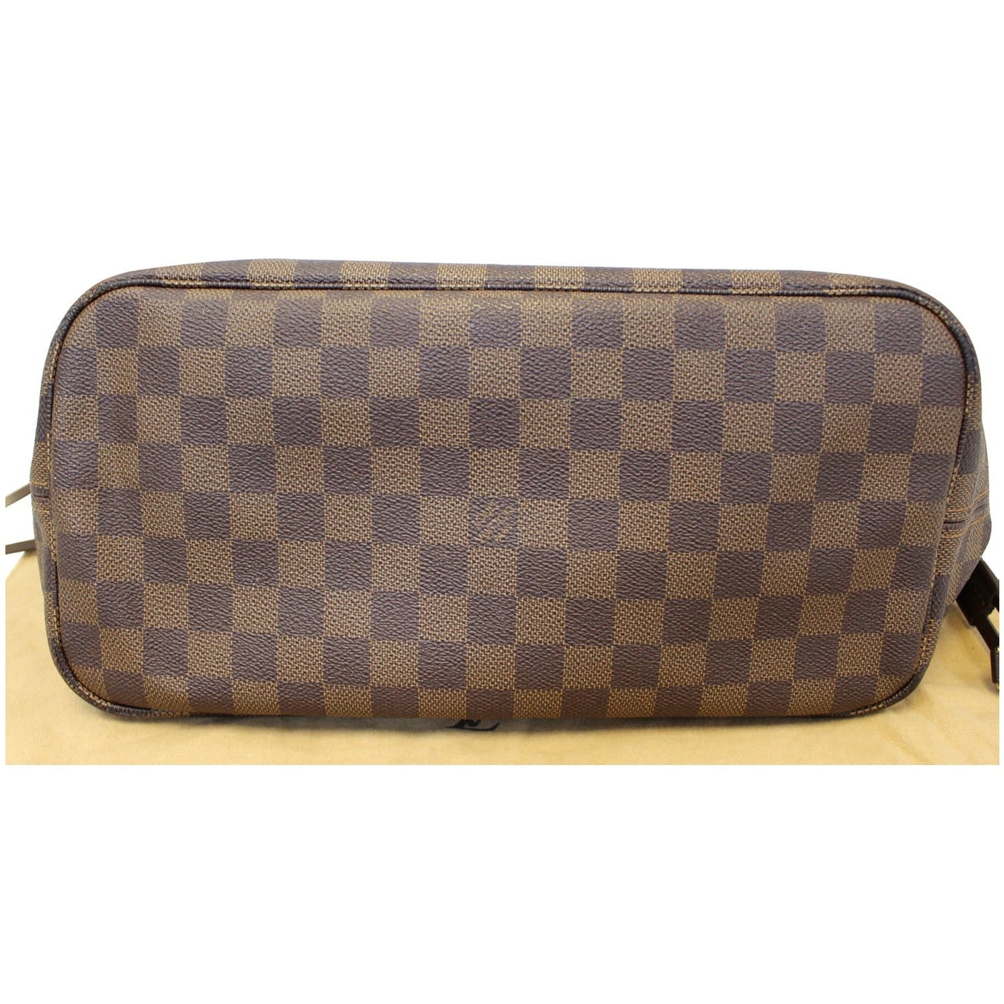 LOUIS VUITTON Neverfull MM Damier Ebene Tote Shoulder Bag