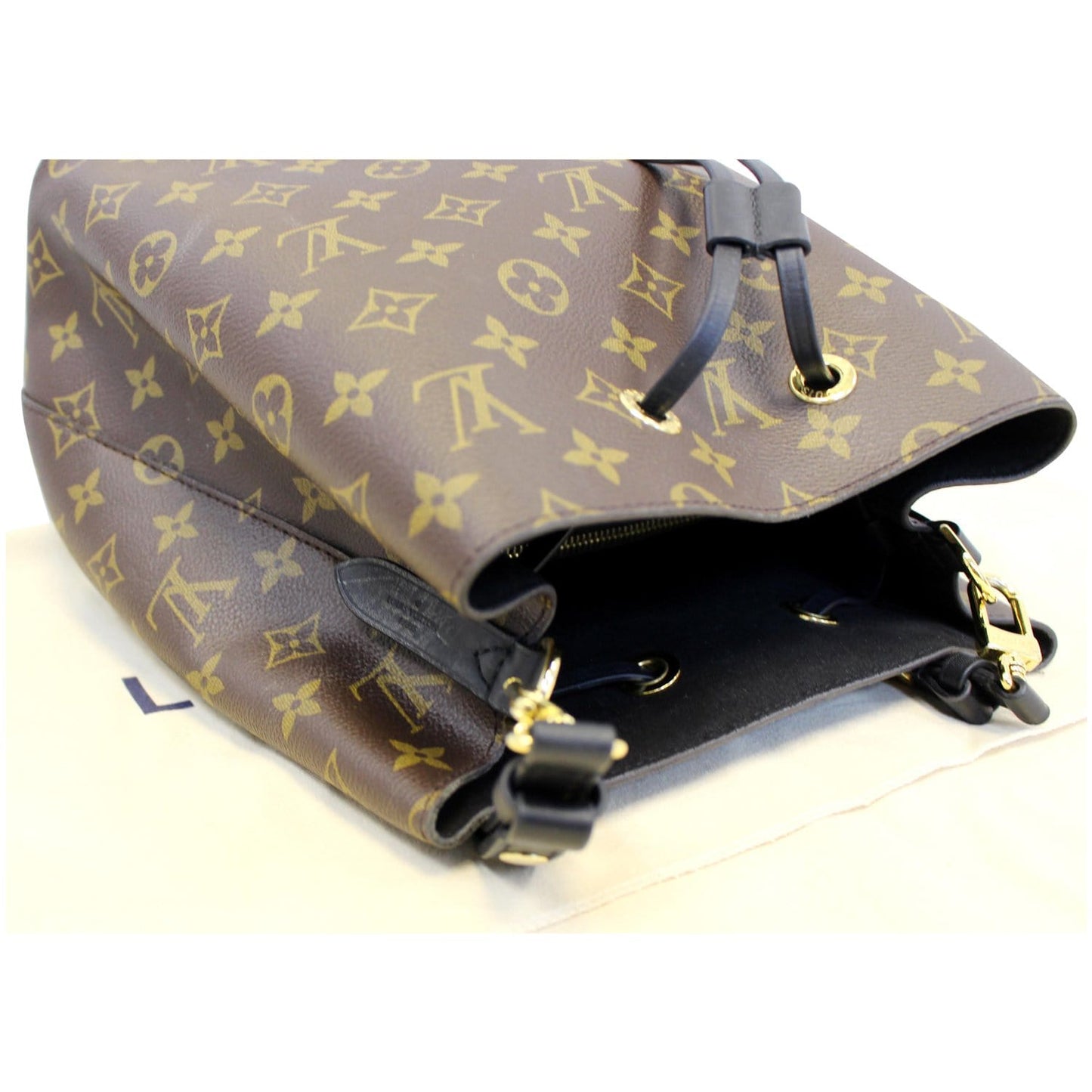 LOUIS VUITTON NeoNoe Monogram Canvas Shoulder Bag Black