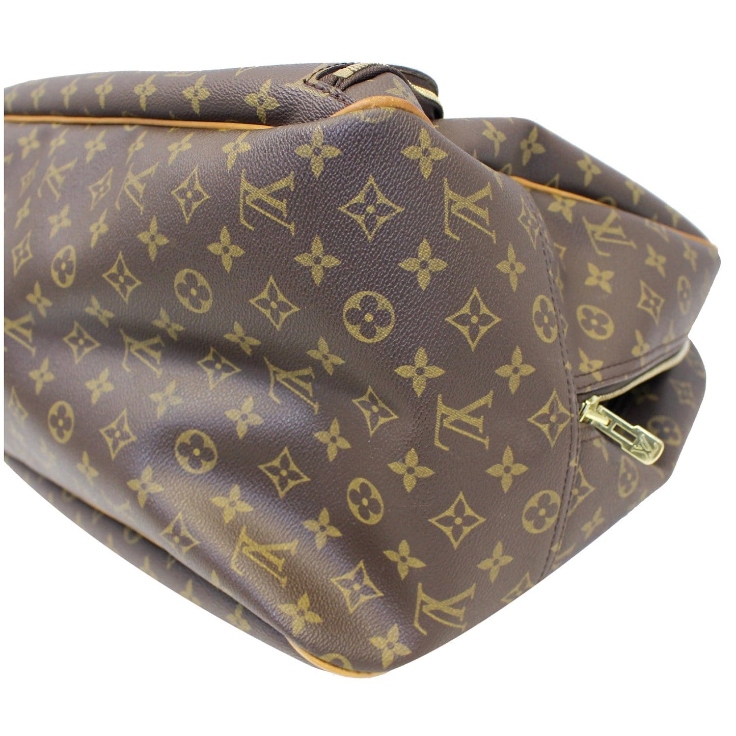 LOUIS VUITTON Evasion Monogram Canvas Boston Travel Bag Brown