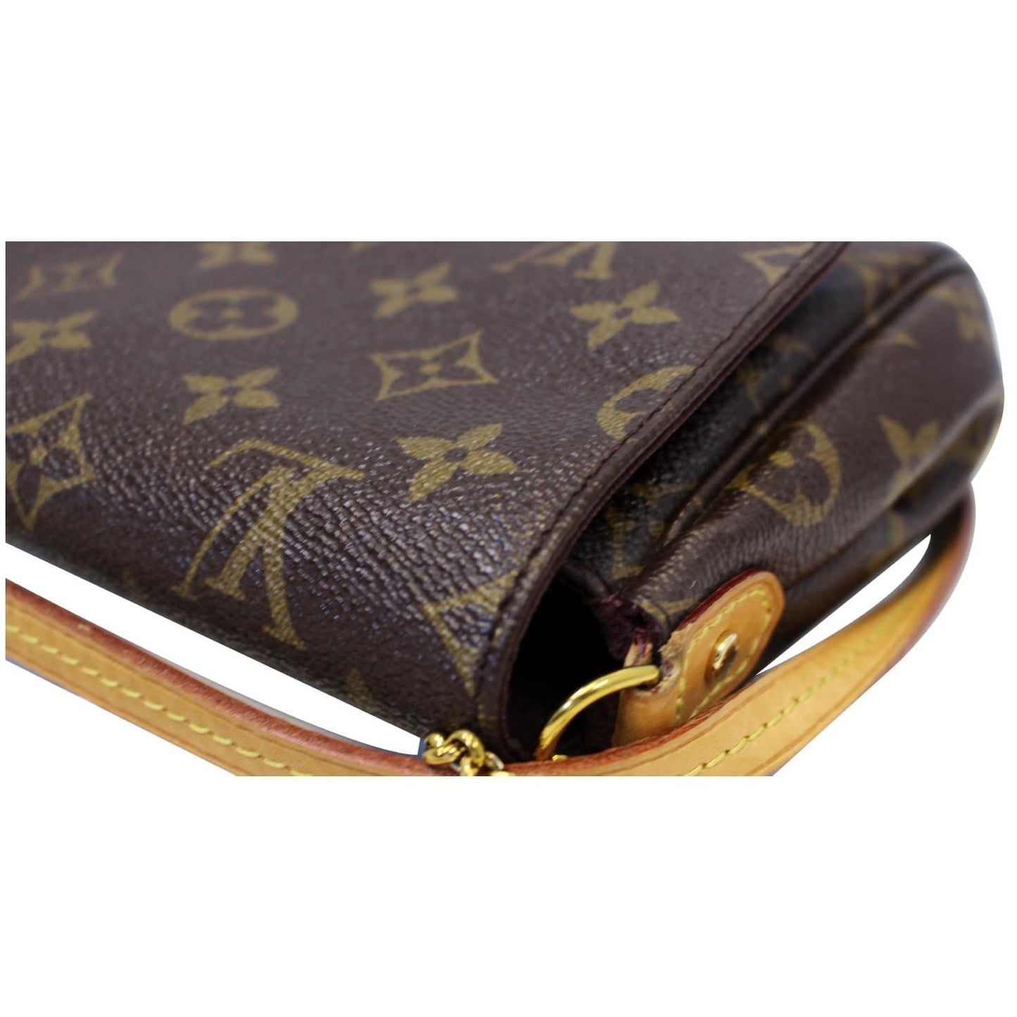 LOUIS VUITTON Favorite MM Monogram Canvas Crossbody Bag Brown