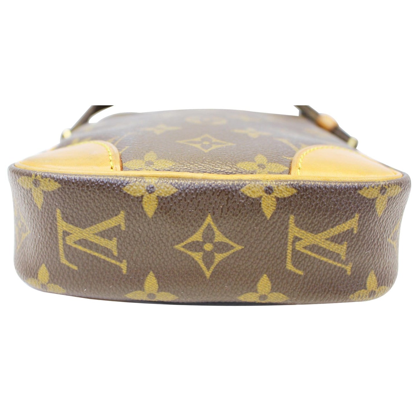 LOUIS VUITTON Danube Monogram Canvas Crossbody Bag Brown