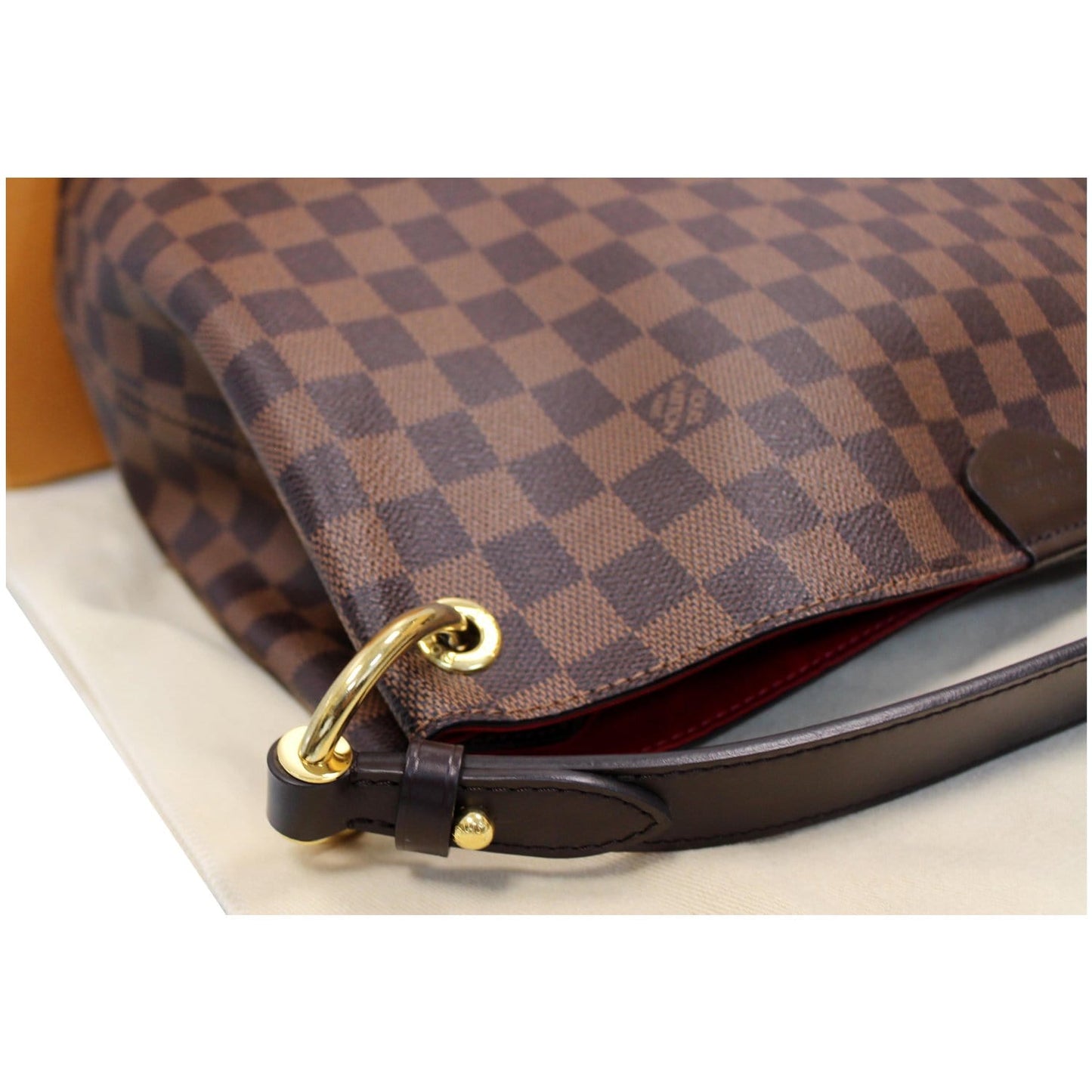 LOUIS VUITTON Graceful PM Damier Ebene Shoulder Bag Brown
