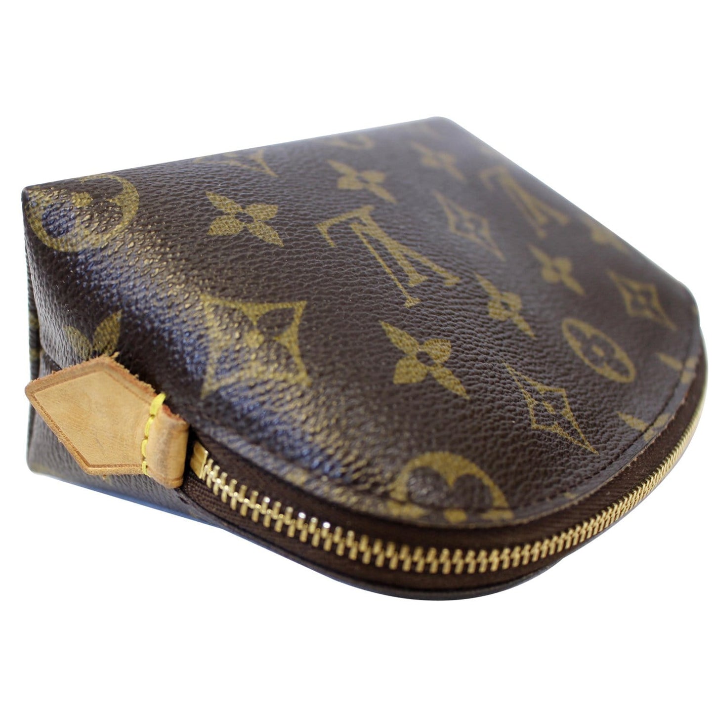 LOUIS VUITTON Pochette Monogram Canvas Cosmetic Pouch Brown