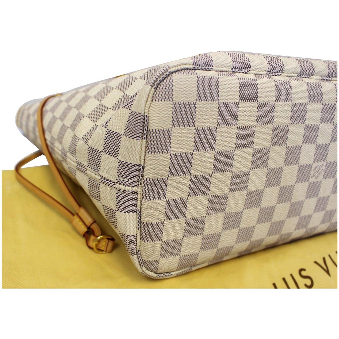LOUIS VUITTON Neverfull MM Damier Azur Tote Shoulder Bag
