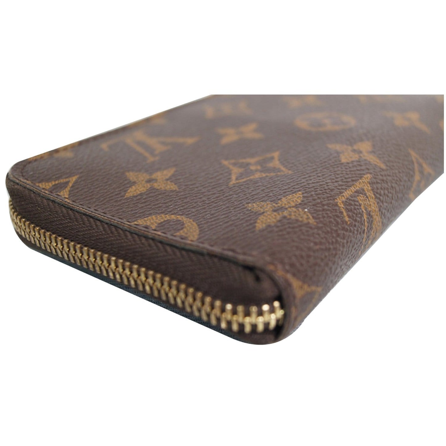 LOUIS VUITTON Zippy Monogram Canvas Organizer Wallet Brown