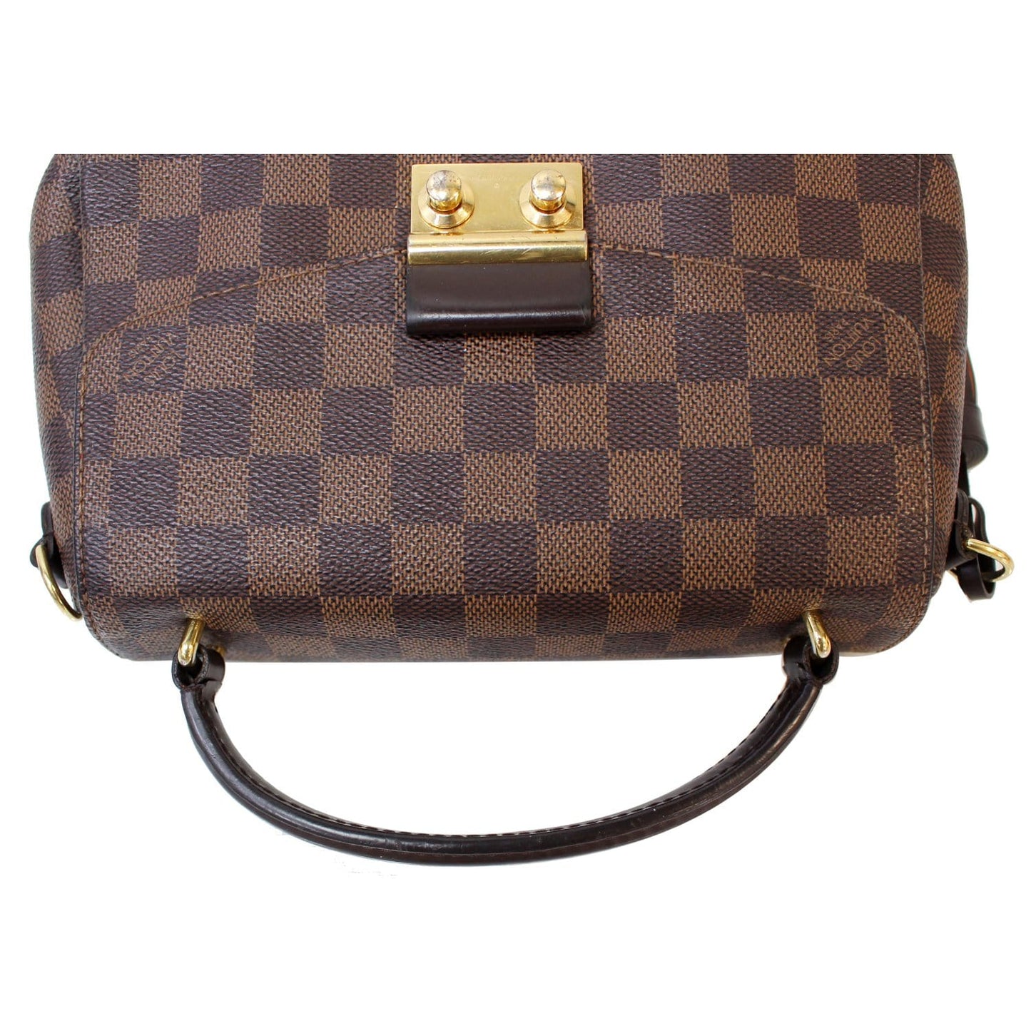LOUIS VUITTON Croisette Damier Ebene Shoulder Crossbody Bag Brown