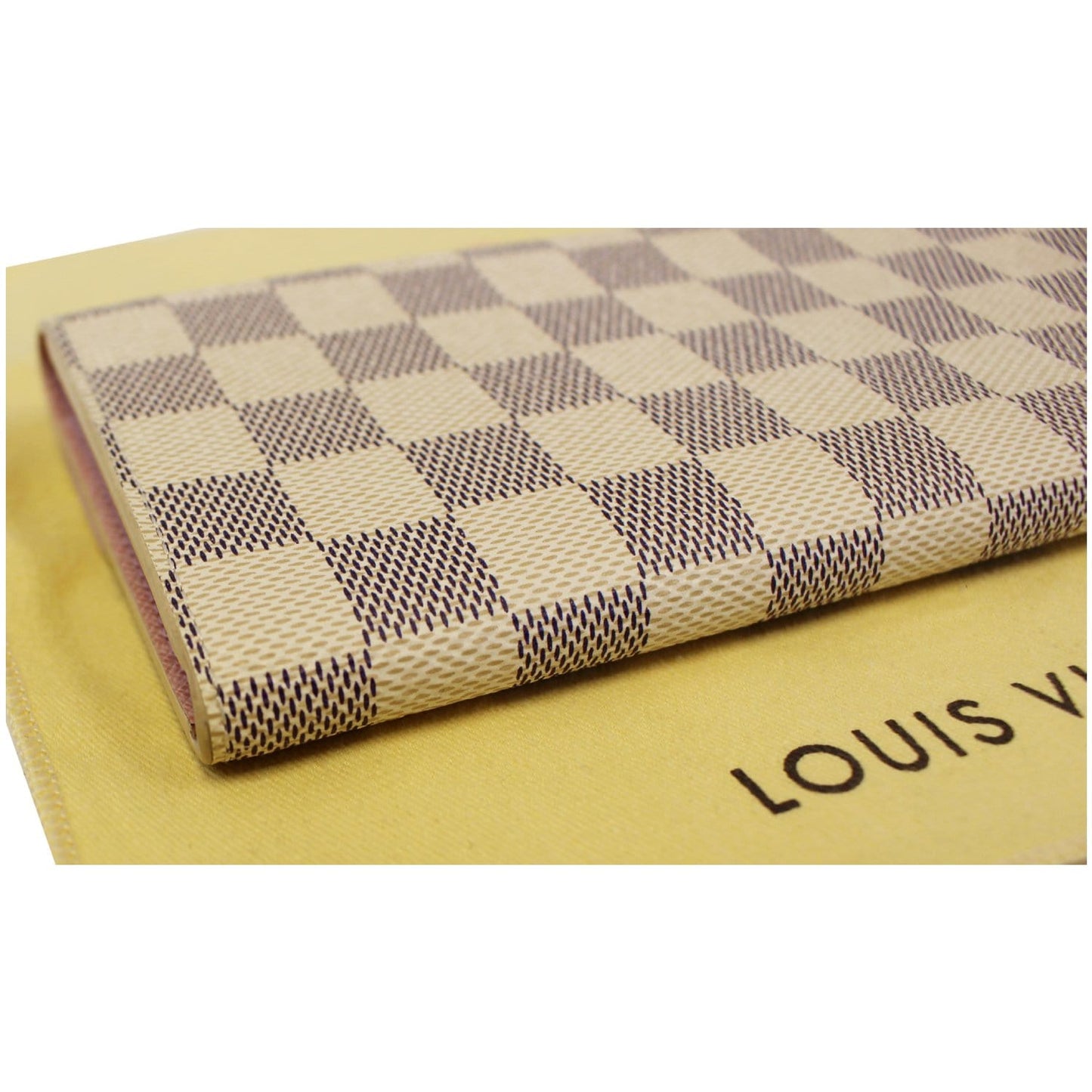 LOUIS VUITTON Emilie Damier Azur Wallet Rose Ballerine