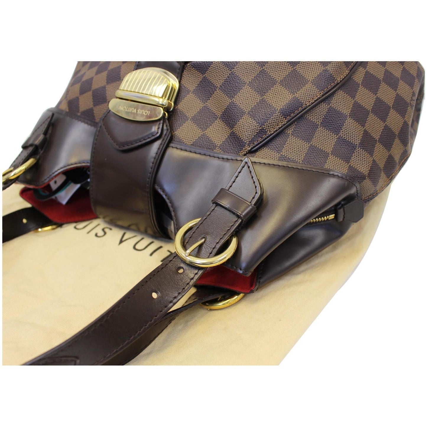 LOUIS VUITTON Sistina GM Damier Ebene Shoulder Handbag