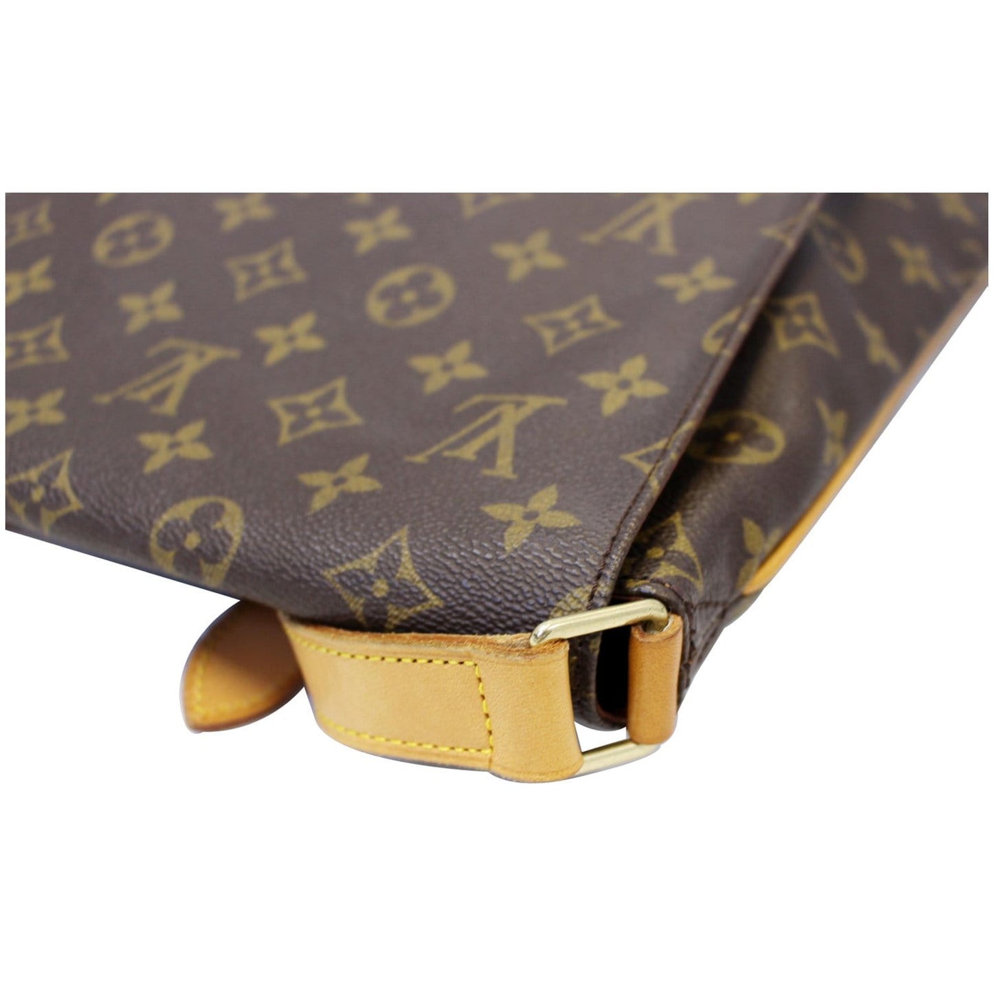 LOUIS VUITTON Musette Salsa GM Monogram Canvas Crossbody Bag Brown