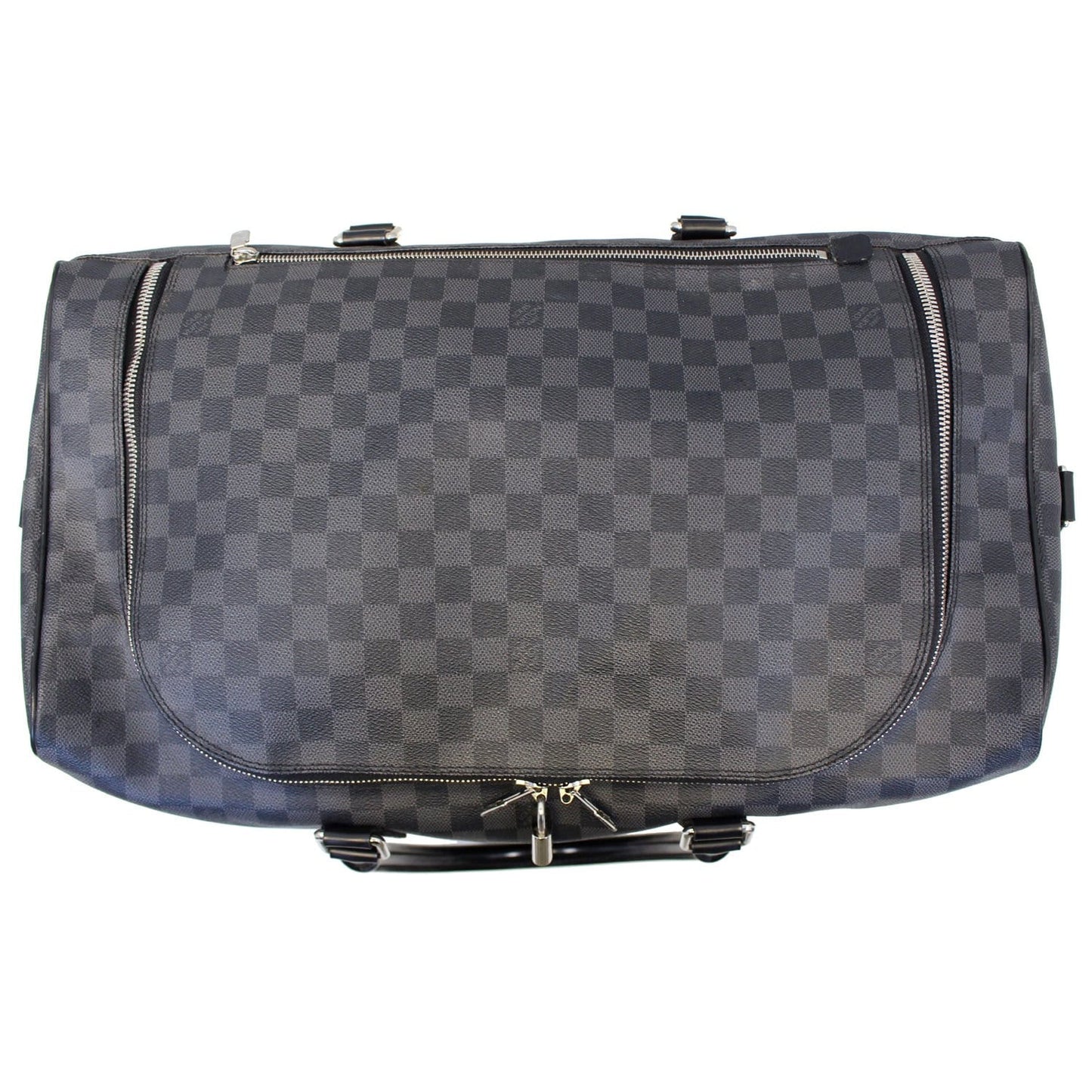 LOUIS VUITTON Roadster Damier Graphite Travel Bag Black