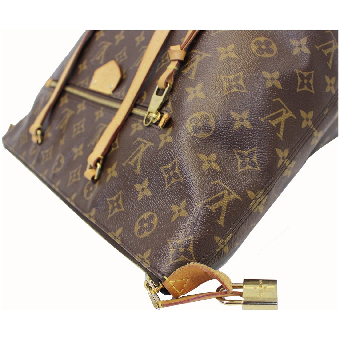LOUIS VUITTON Iena MM Monogram Canvas Shoulder Bag Brown