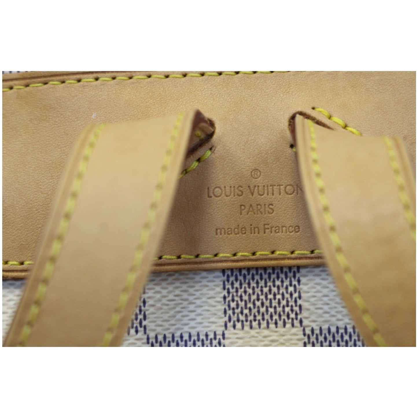 LOUIS VUITTON Sperone Damier Azur Backpack Bag White