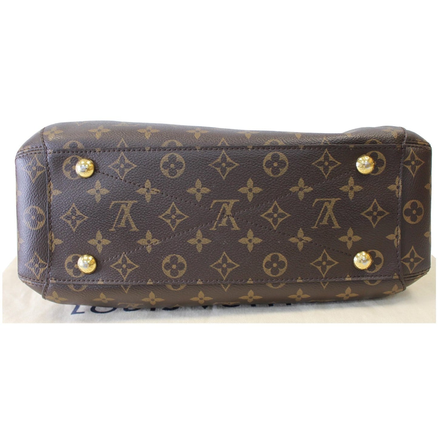 LOUIS VUITTON Montaigne MM Monogram Canvas Shoulder Bag Brown