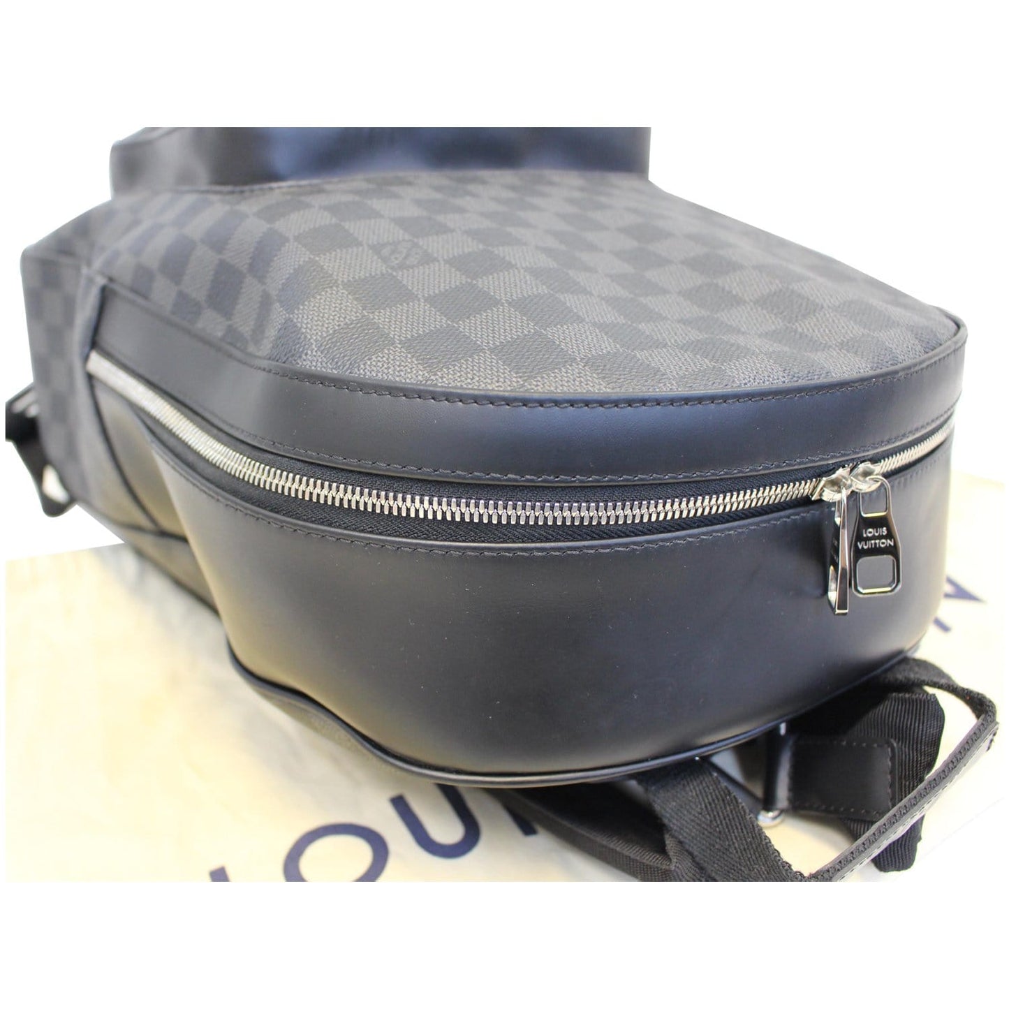 LOUIS VUITTON Josh Damier Graphite Backpack Bag Black