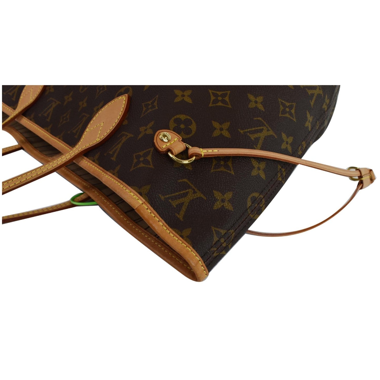 LOUIS VUITTON Neverfull MM Monogram Canvas Tote Shoulder Bag Brown