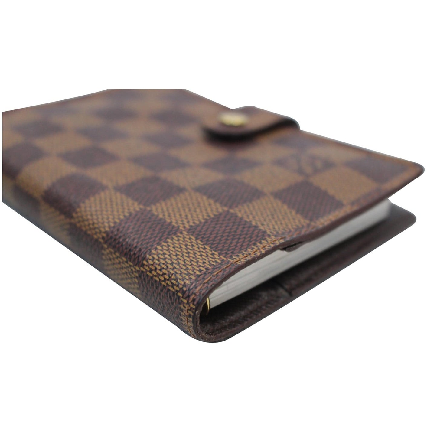 LOUIS VUITTON Agenda PM Damier Ebene Day Planner Cover Brown