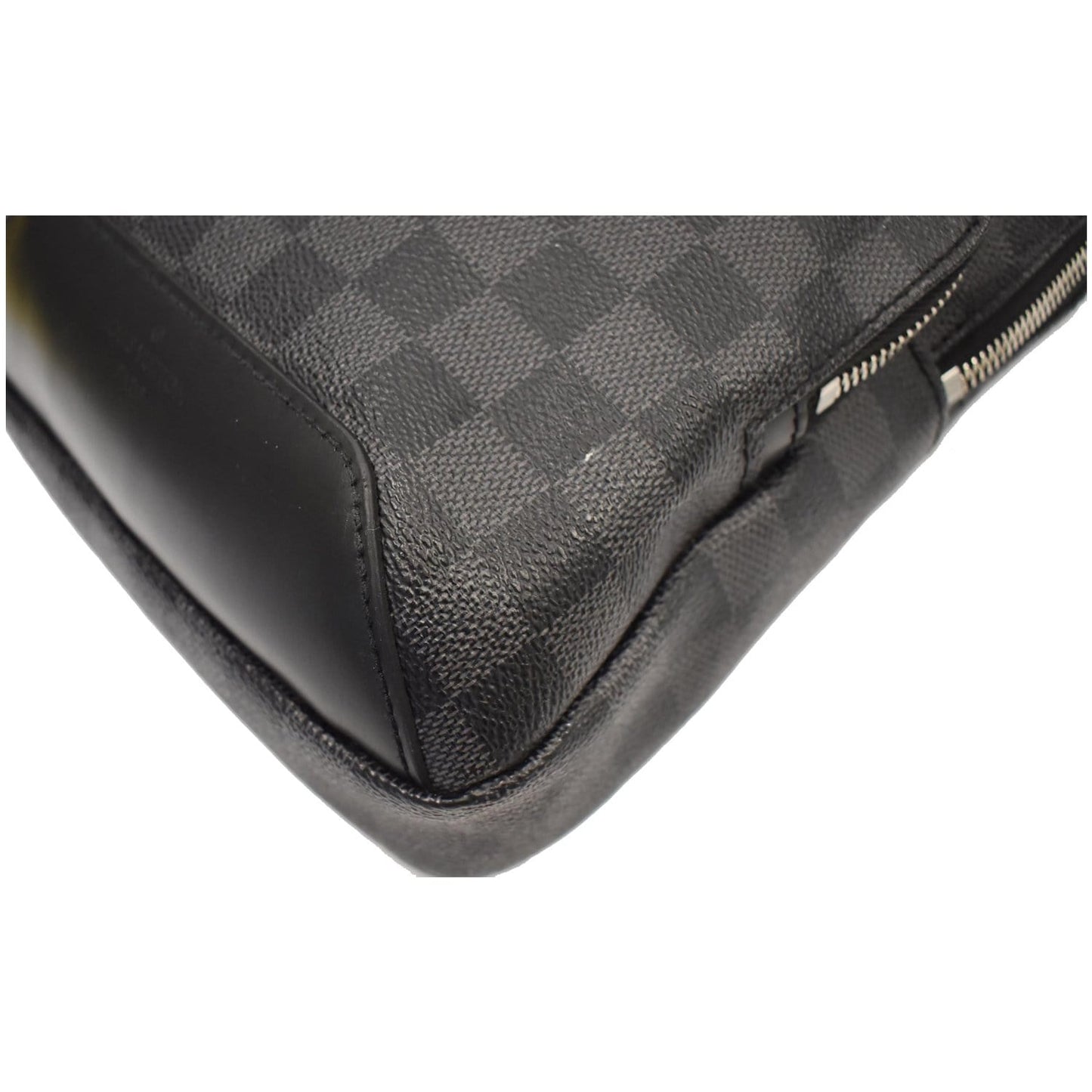 LOUIS VUITTON Avenue Sling Damier Graphite Crossbody Bag Black