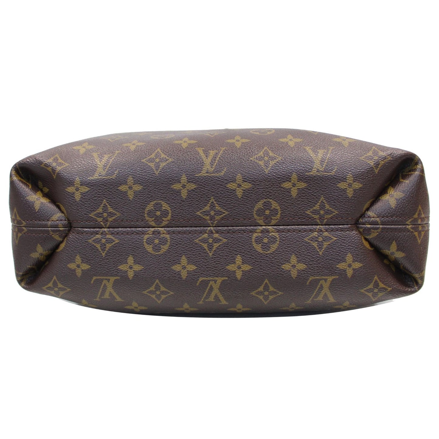 LOUIS VUITTON Sully PM Monogram Canvas Shoulder Bag Brown