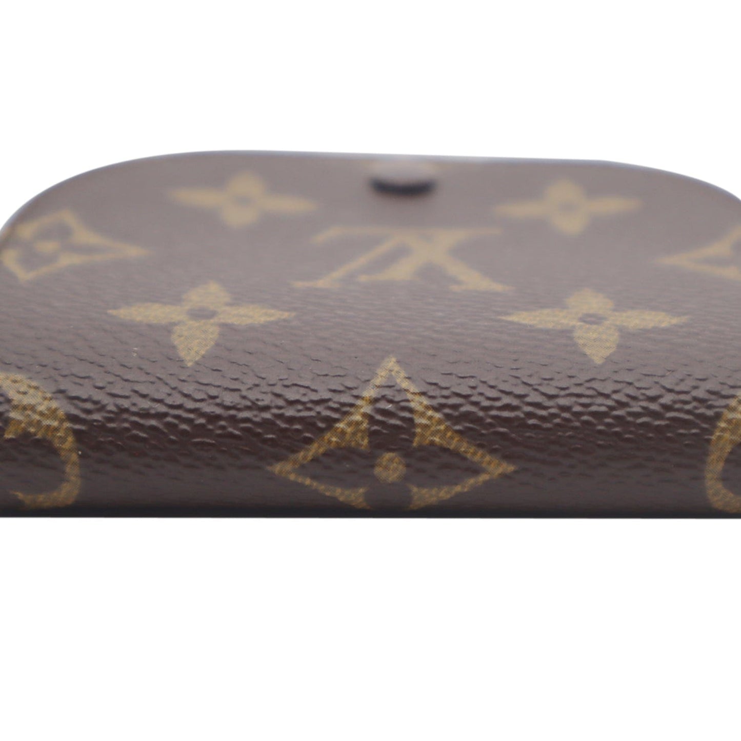 LOUIS VUITTON Monogram Canvas Porte Monnaie Gousset Coin Purse Brown