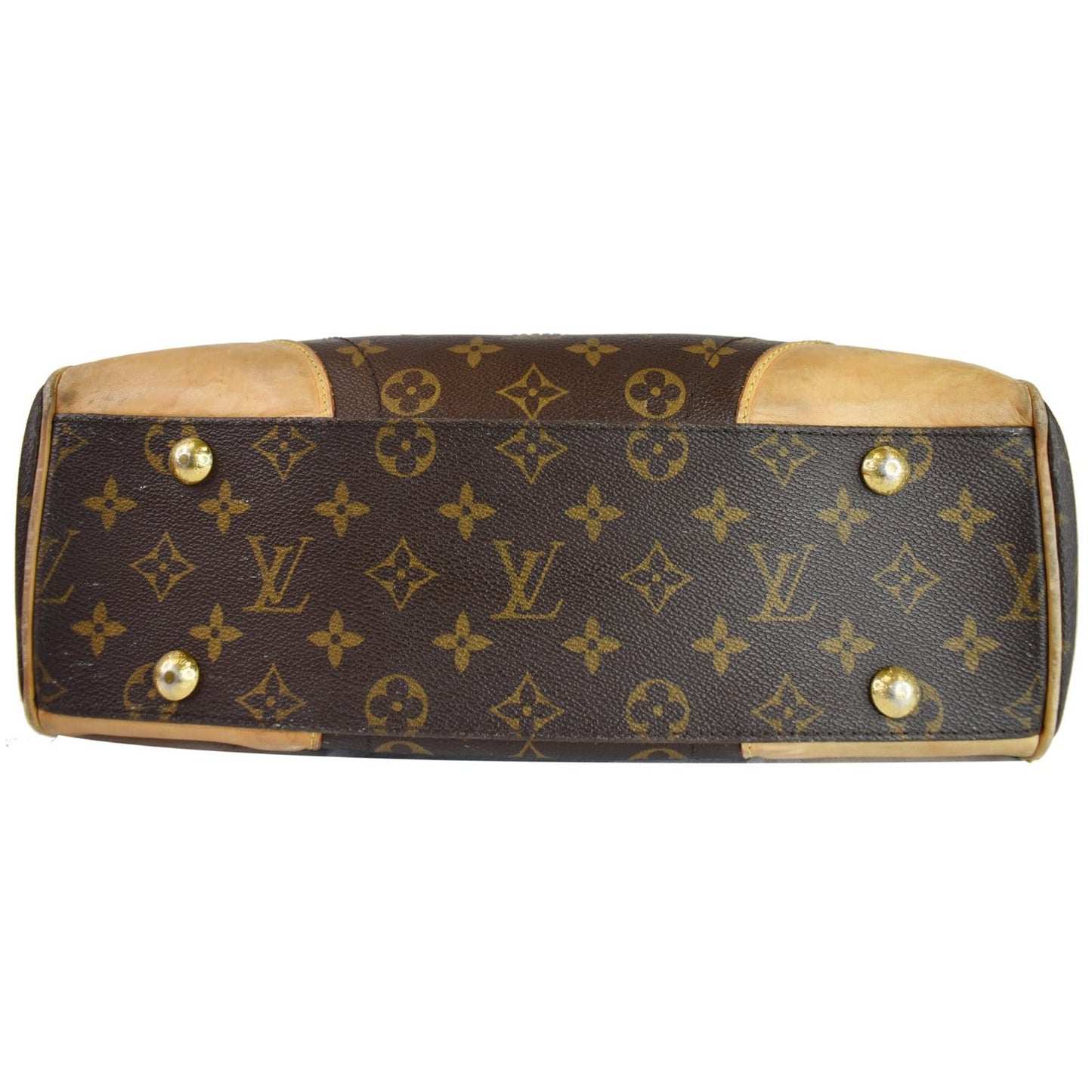 LOUIS VUITTON Beverly MM Monogram Canvas Shoulder Bag Brown