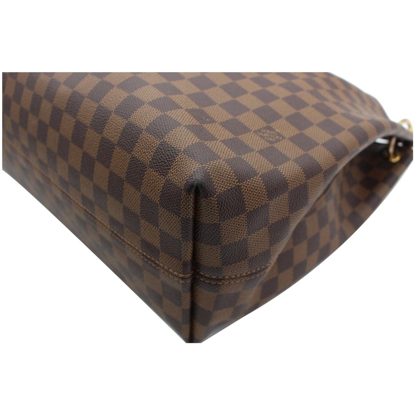 LOUIS VUITTON Graceful MM Damier Ebene Shoulder Bag Brown