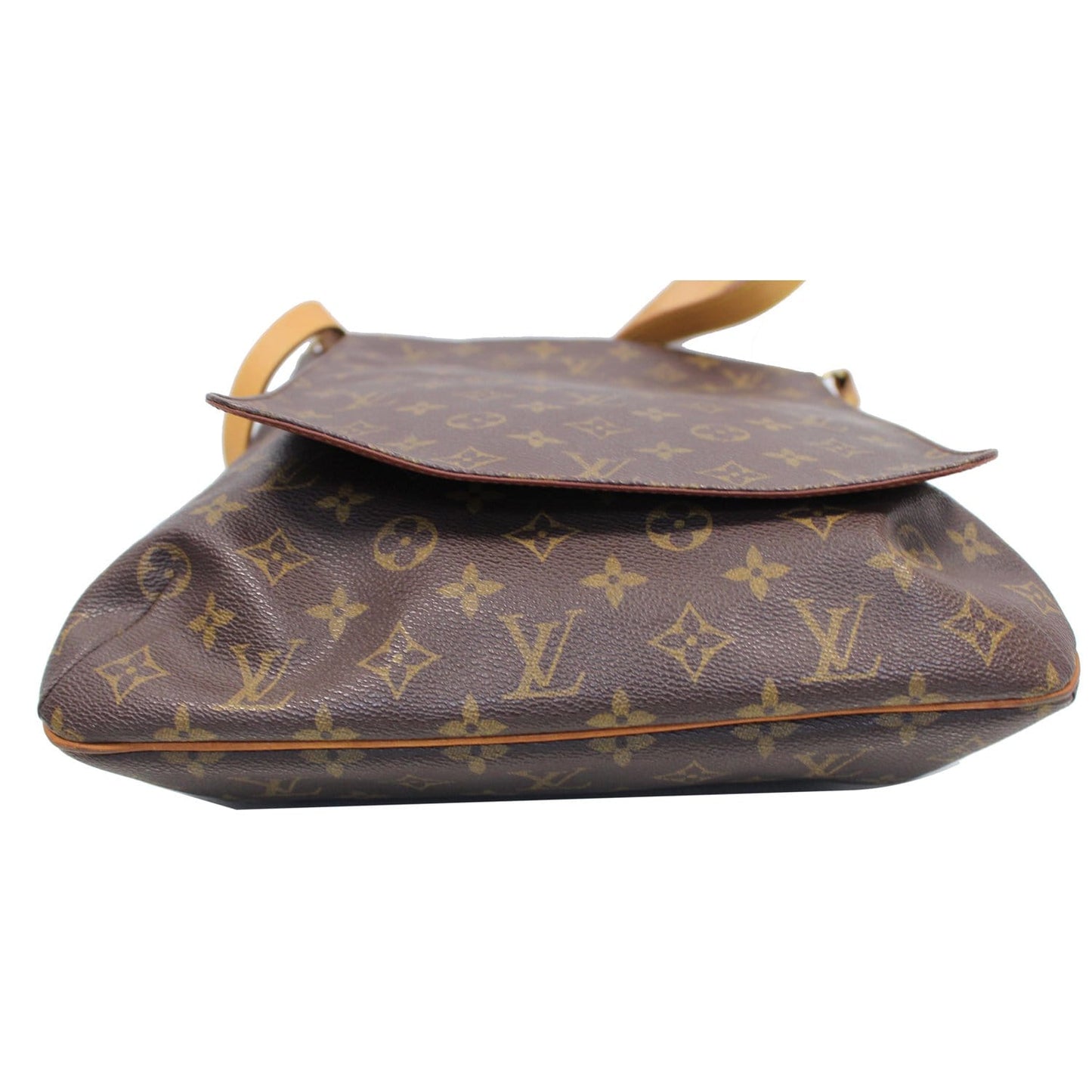 LOUIS VUITTON Musette Salsa GM Monogram Canvas Crossbody Bag Brown