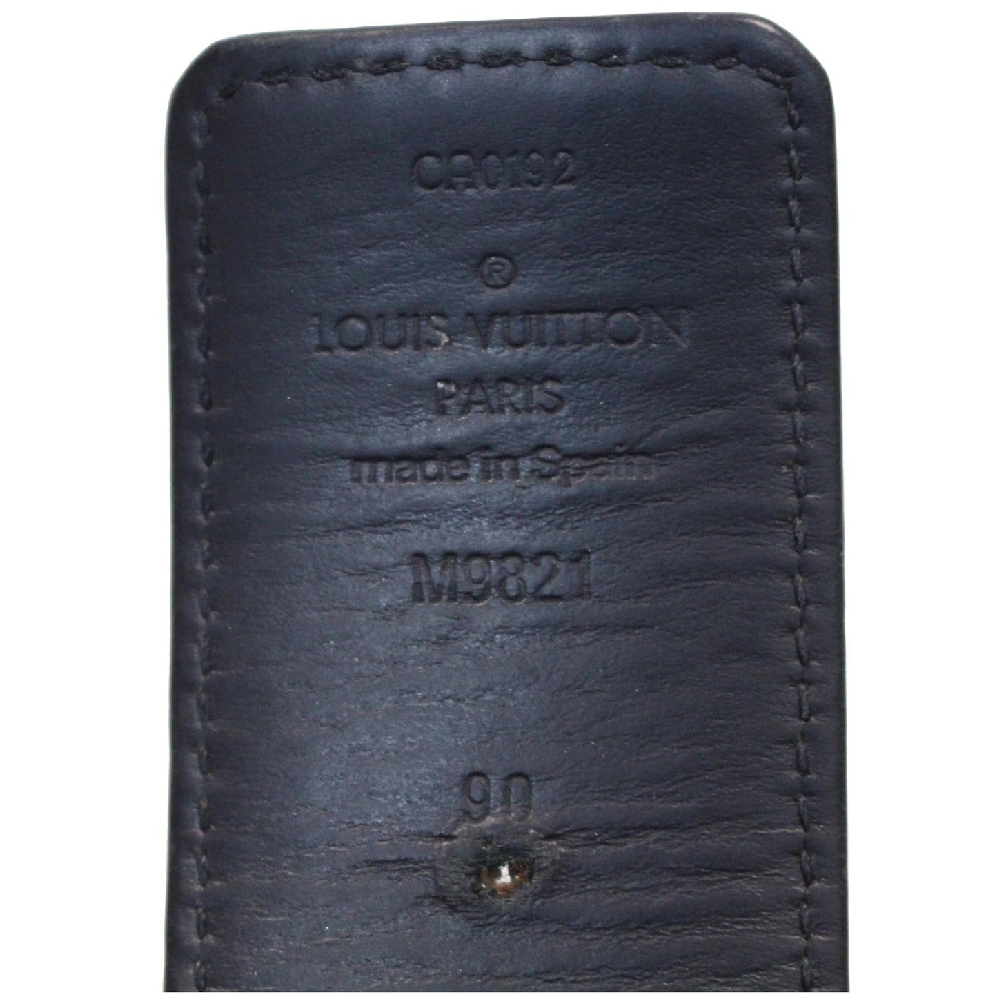 LOUIS VUITTON LV Initiales Monogram Canvas Belt Brown