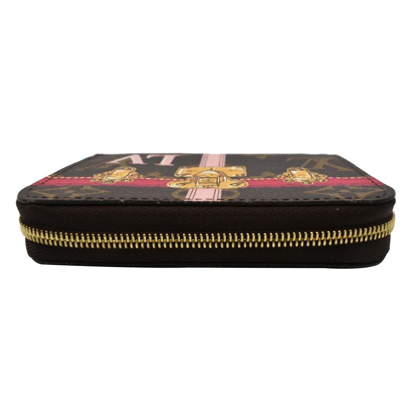 LOUIS VUITTON Summer Trunks Monogram Canvas Zippy Coin Purse Brown