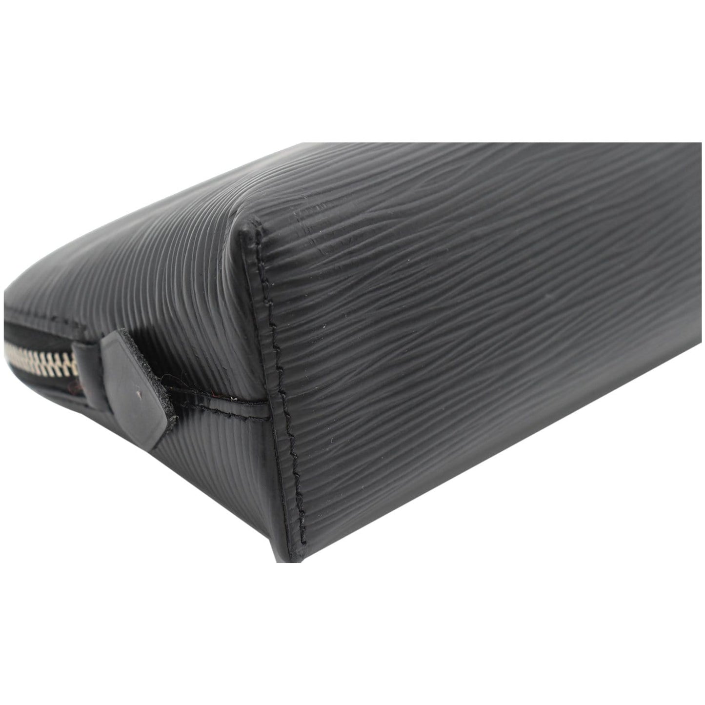 LOUIS VUITTON Epi Leather Pochette Cosmetic Pouch Black