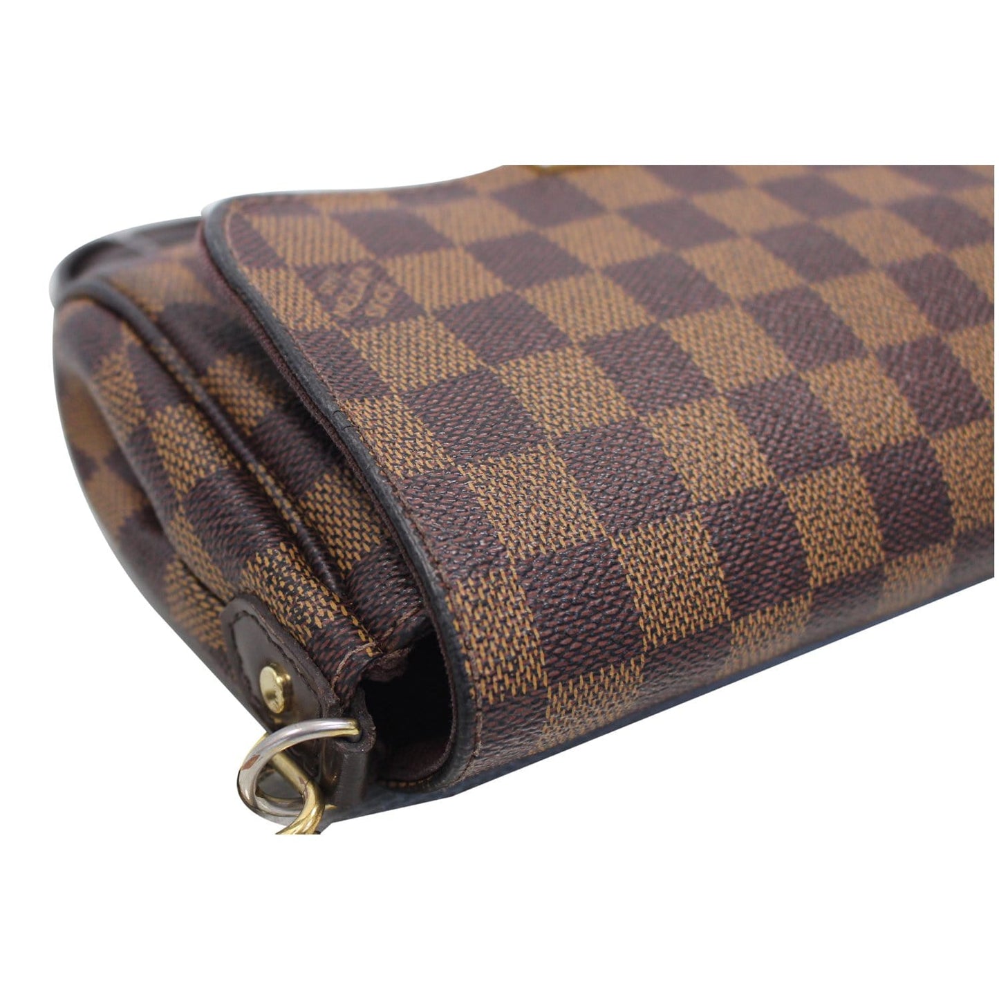 LOUIS VUITTON Favorite PM Damier Ebene Crossbody Bag Brown