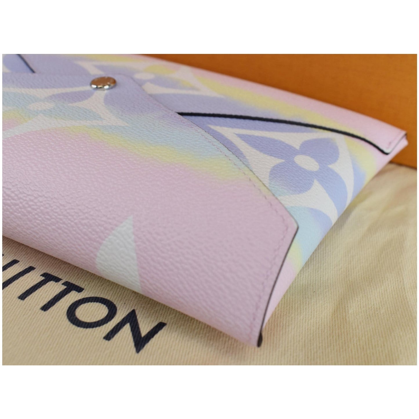 LOUIS VUITTON Kirigami Pochette Large Monogram Escale Clutch Pastel - Last Call