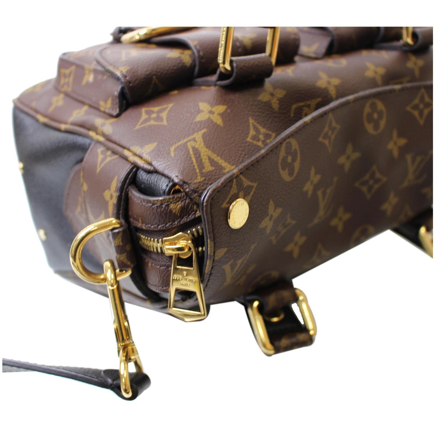 LOUIS VUITTON Manhattan NM Monogram Canvas Shoulder Bag Black - 15% OFF