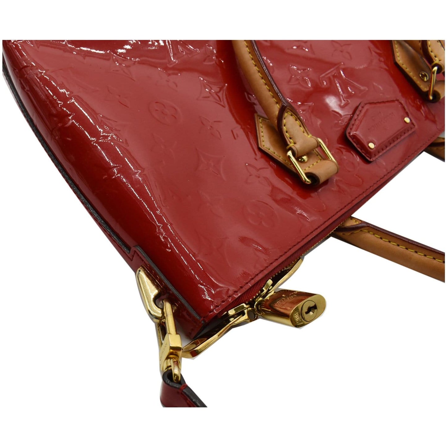 LOUIS VUITTON Montebello MM Monogram Vernis Shoulder Bag Cerise - 15% OFF