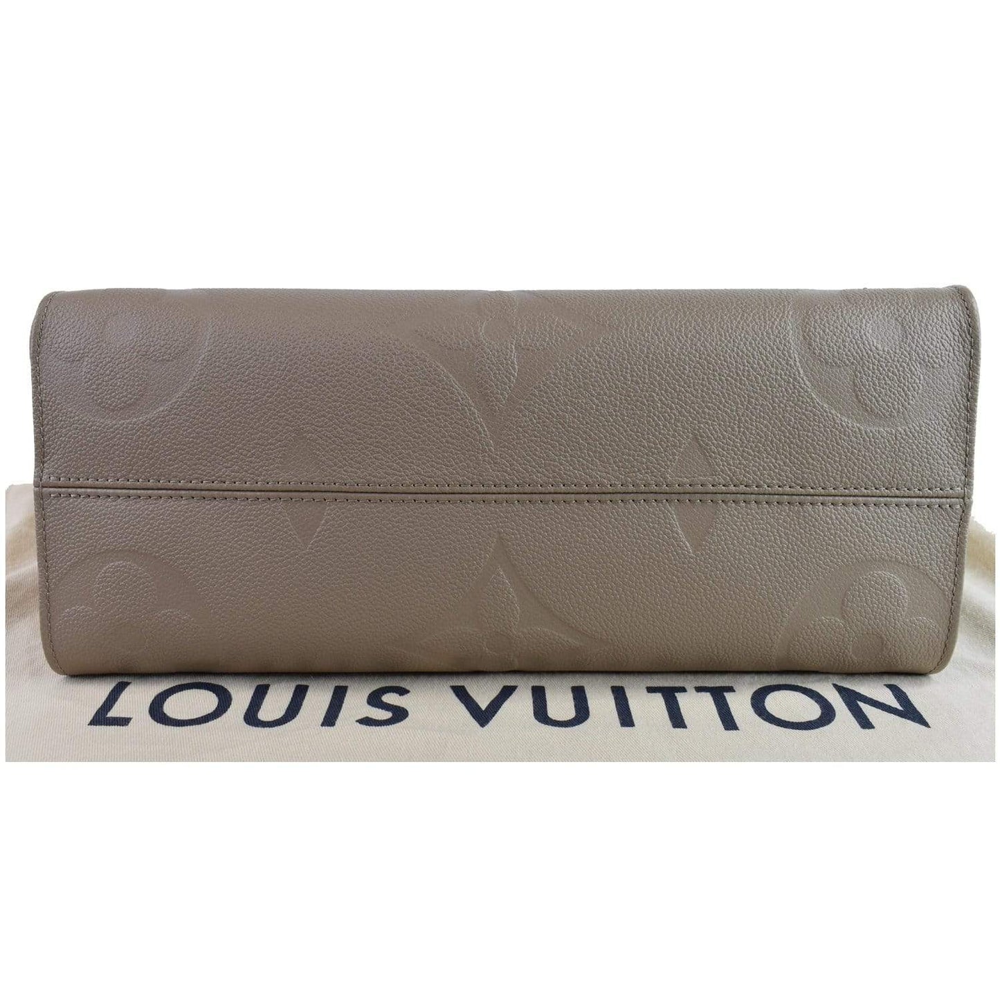 LOUIS VUITTON Onthego MM Monogram Empreinte Shoulder Bag Tourterelle - 15% OFF