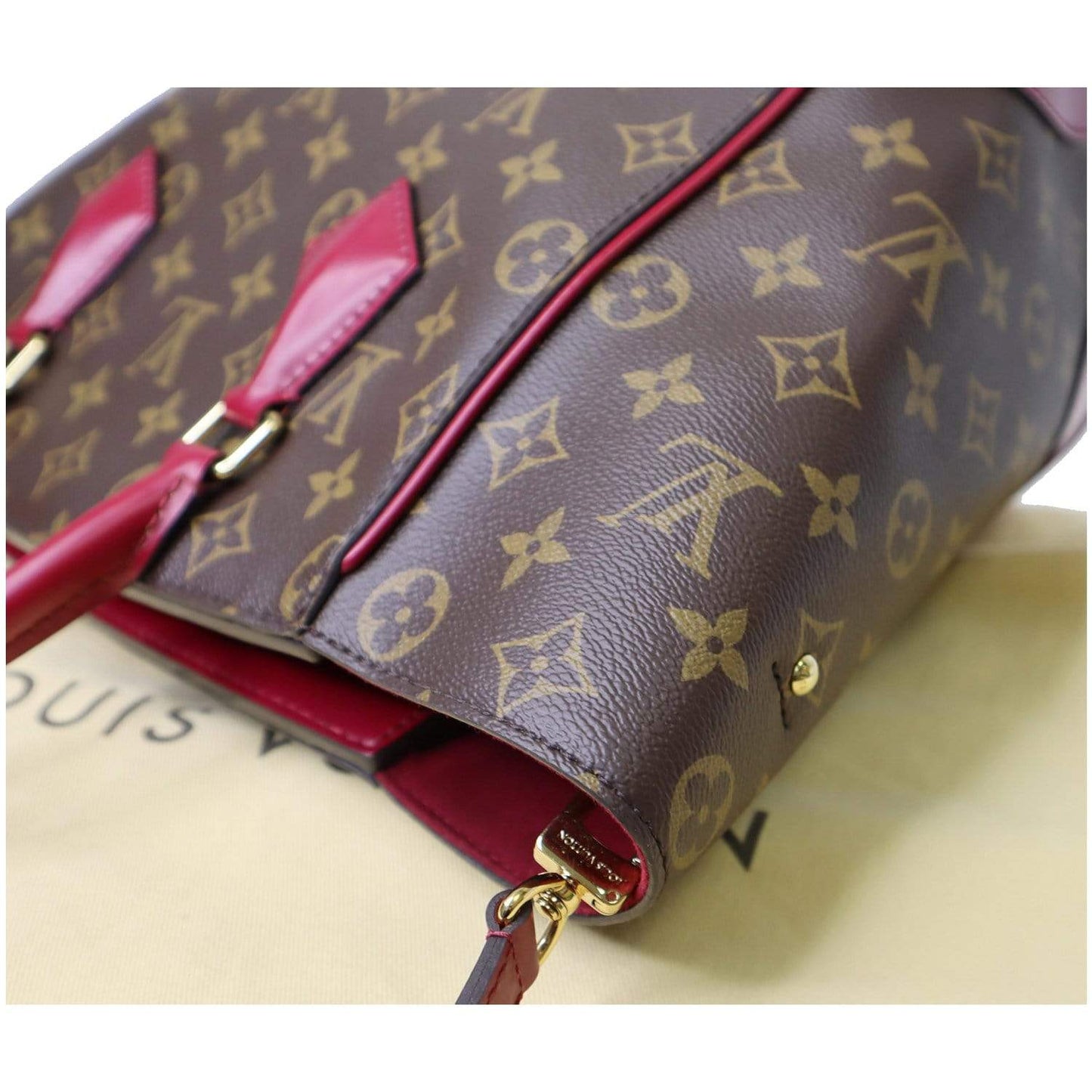 LOUIS VUITTON Phenix Monogram Canvas Shoulder Handbag Fuchsia - 25% OFF