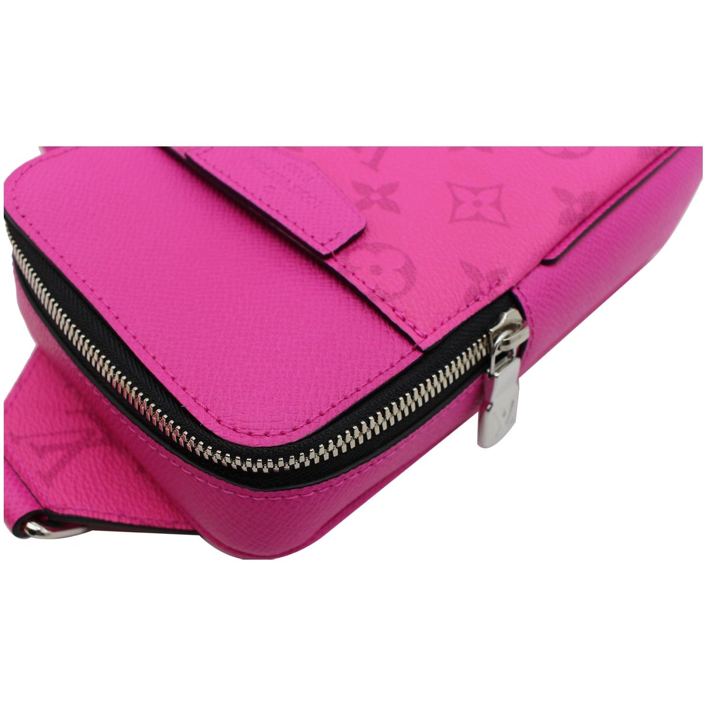 LOUIS VUITTON Outdoor Sling Taigarama Crossbody Bag Fuchsia