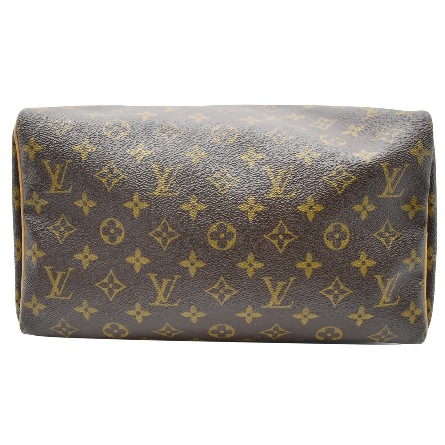 LOUIS VUITTON Speedy 30 Monogram Canvas Satchel Bag Brown