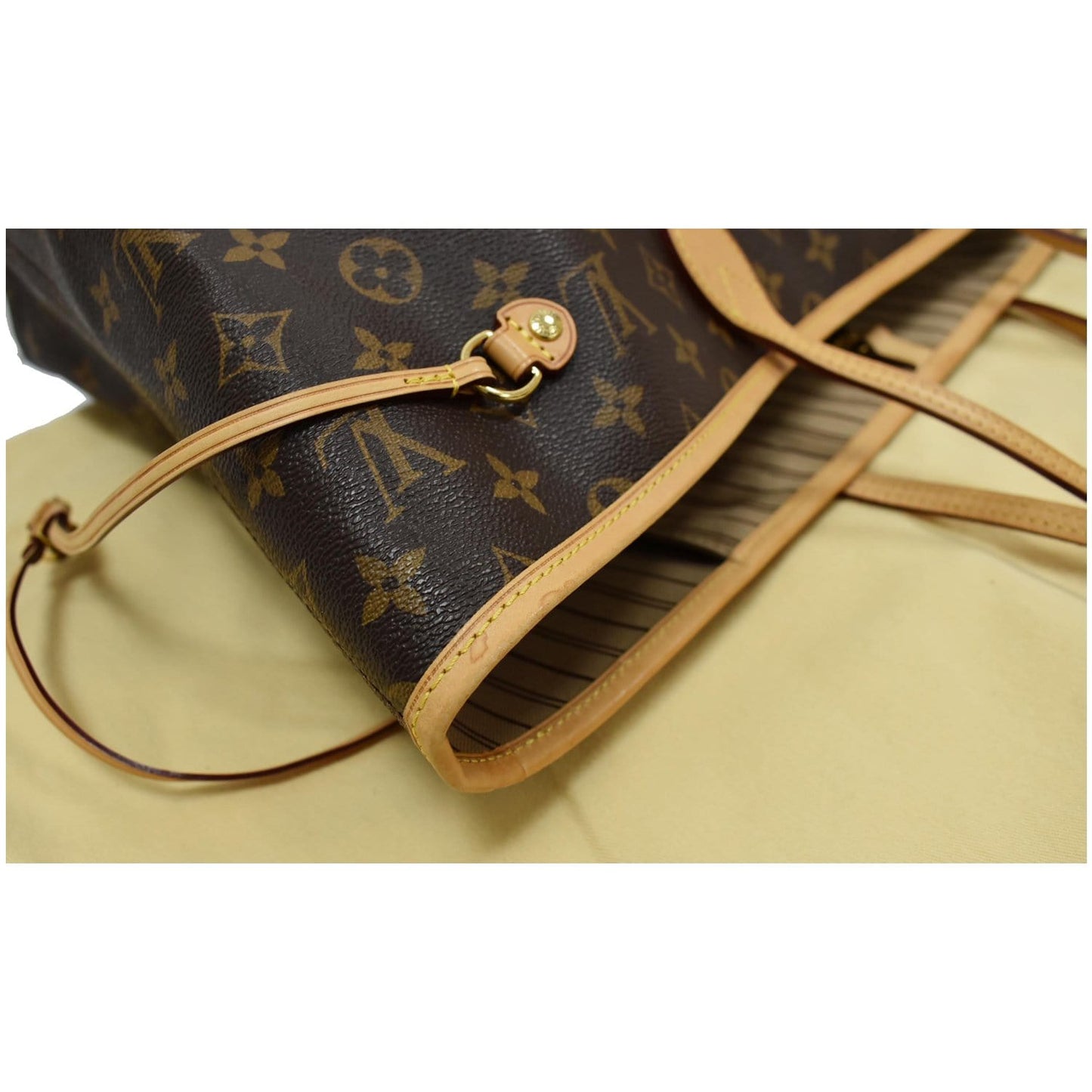 LOUIS VUITTON Neverfull GM Monogram Canvas Tote Shoulder Bag Brown