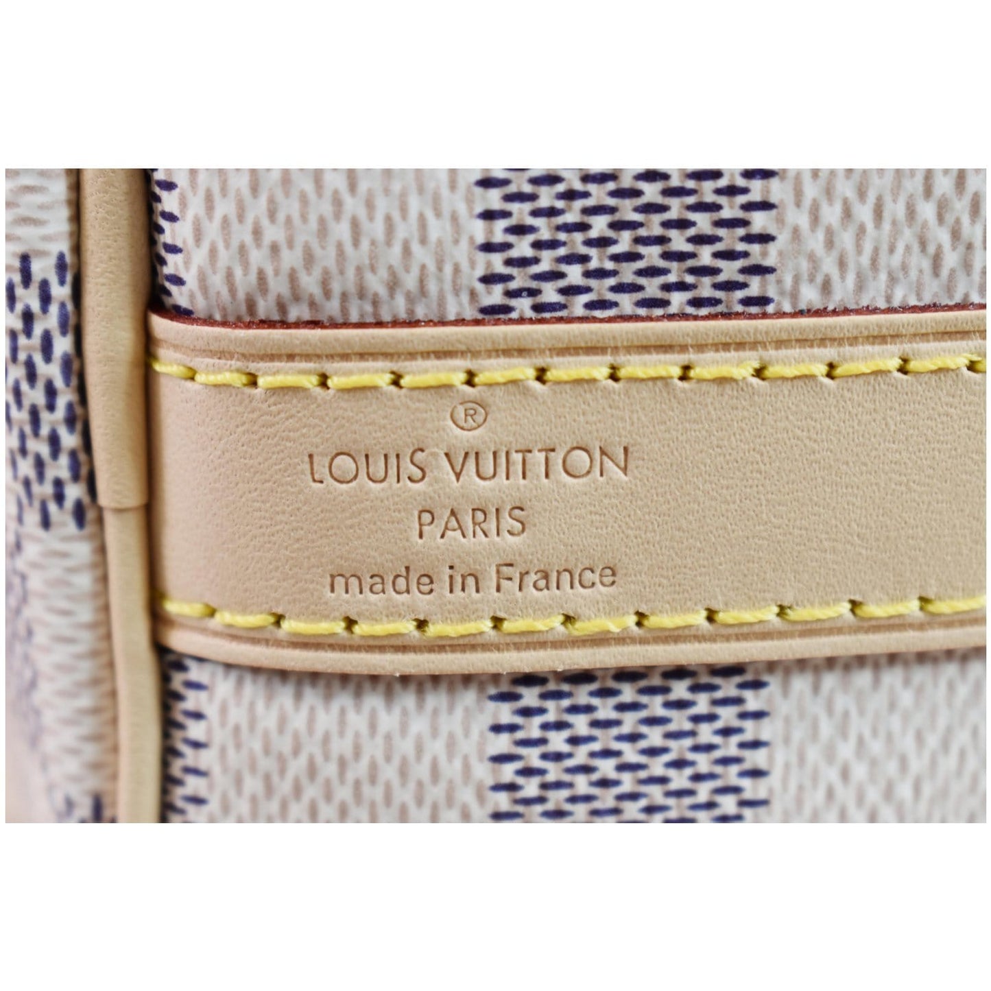 LOUIS VUITTON Speedy 25 Bandouliere Damier Azur Shoulder Bag White