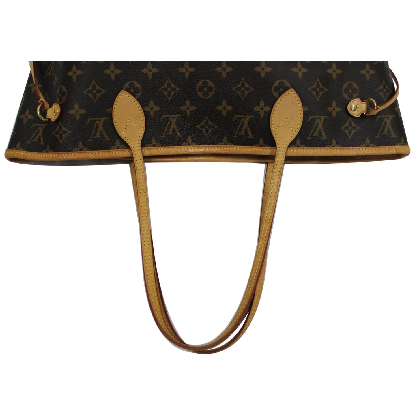 LOUIS VUITTON Neverfull MM Monogram Canvas Tote Bag Brown
