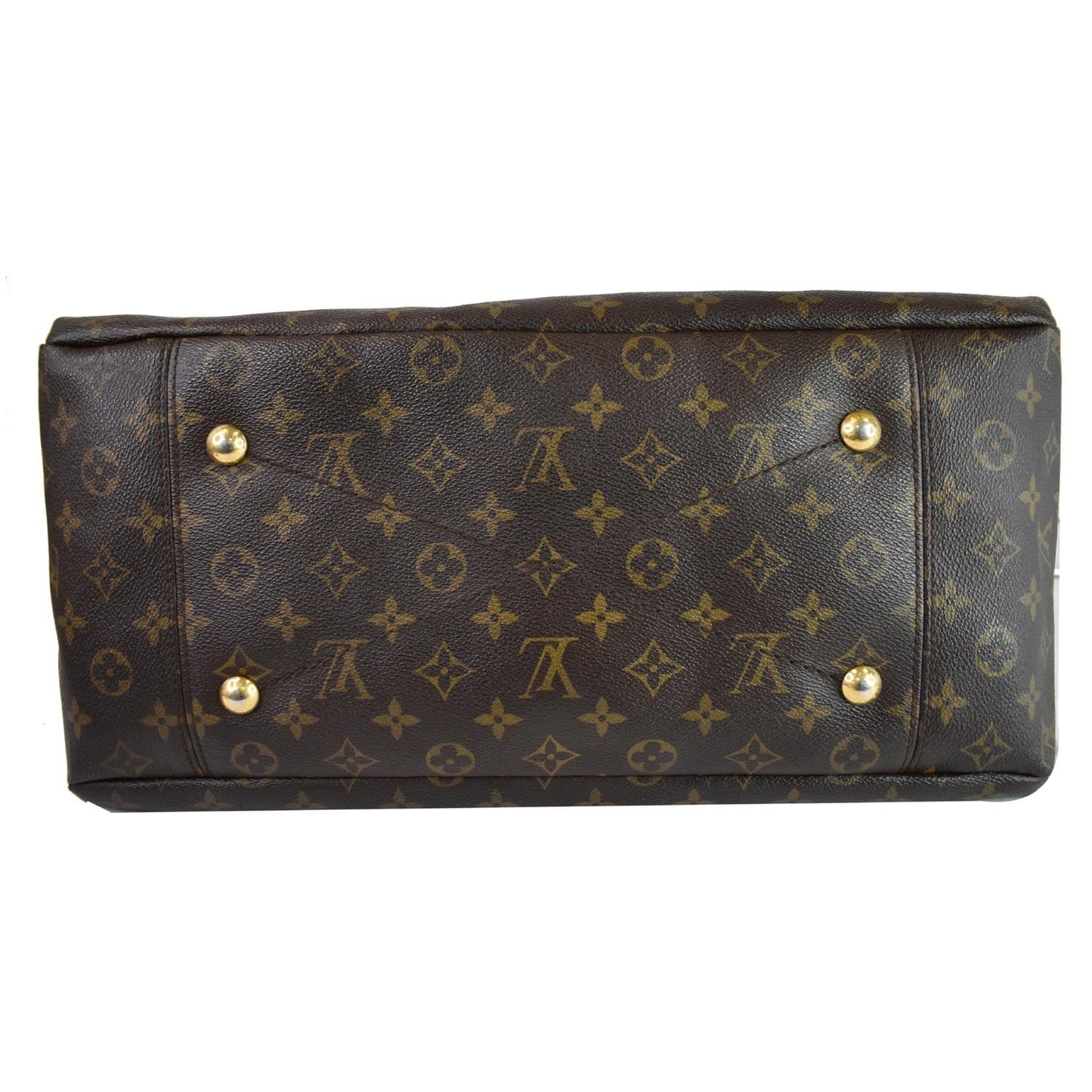 LOUIS VUITTON Artsy MM Monogram Canvas Shoulder Bag Brown