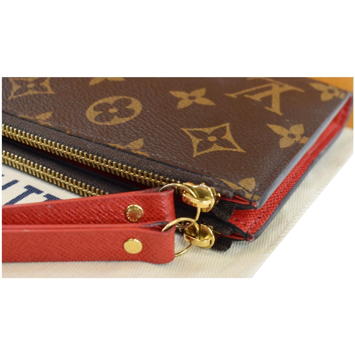 LOUIS VUITTON Adele Monogram Canvas Wallet Brown