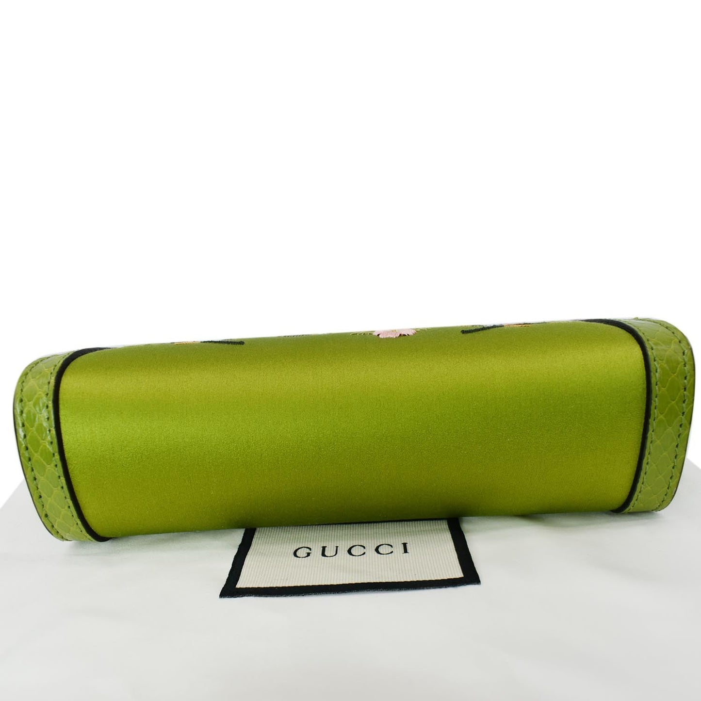 GUCCI Ophidia Silk Embroidered Floral Mini Shoulder Bag Green  - Hot Deals
