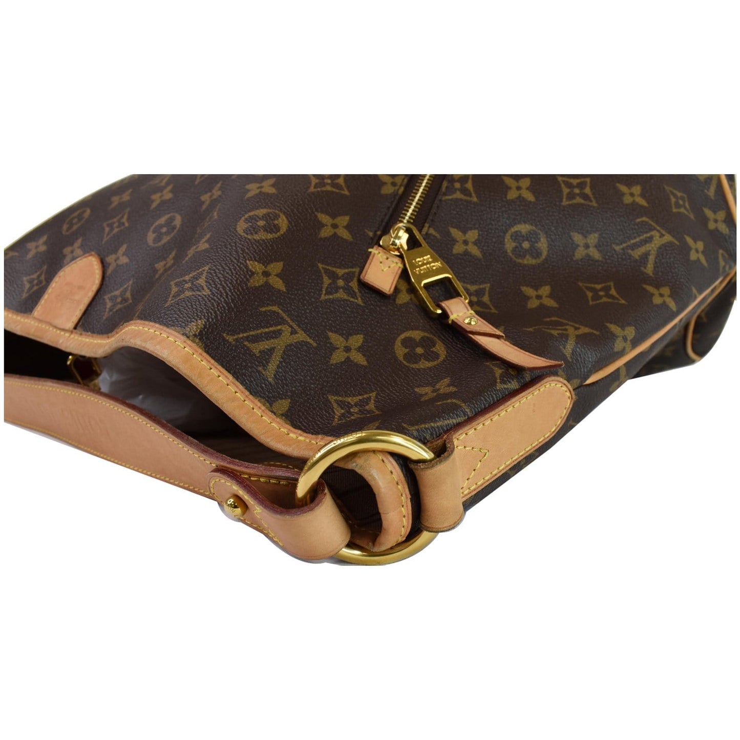 LOUIS VUITTON Delightful GM Monogram Canvas Shoulder Bag Brown