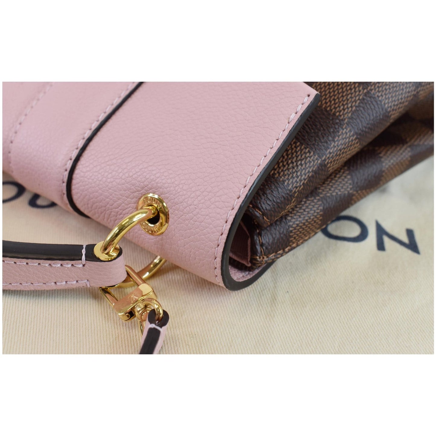 LOUIS VUITTON Clapton Damier Ebene Backpack Bag Magnolia